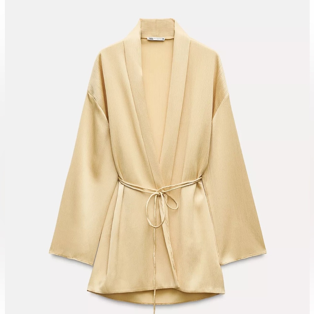 Zara Set Elegant Cream Kimono